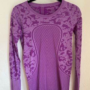 Lululemon swifty long sleeve- discontinued print